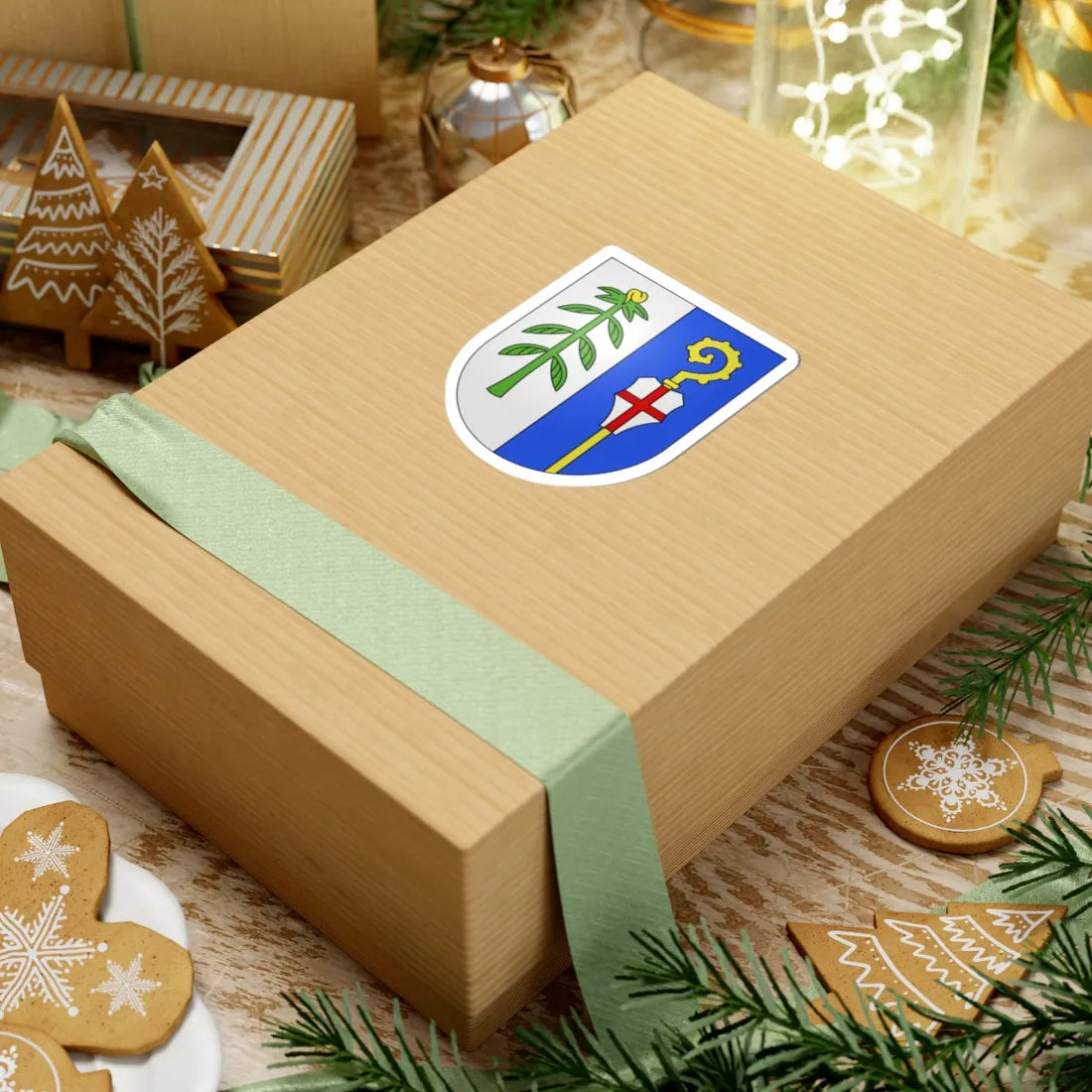 MezzovicoVira-coat of arms (Switzerland) (Coat of Arms) STICKER Vinyl Kiss-Cut Decal - The Sticker Space