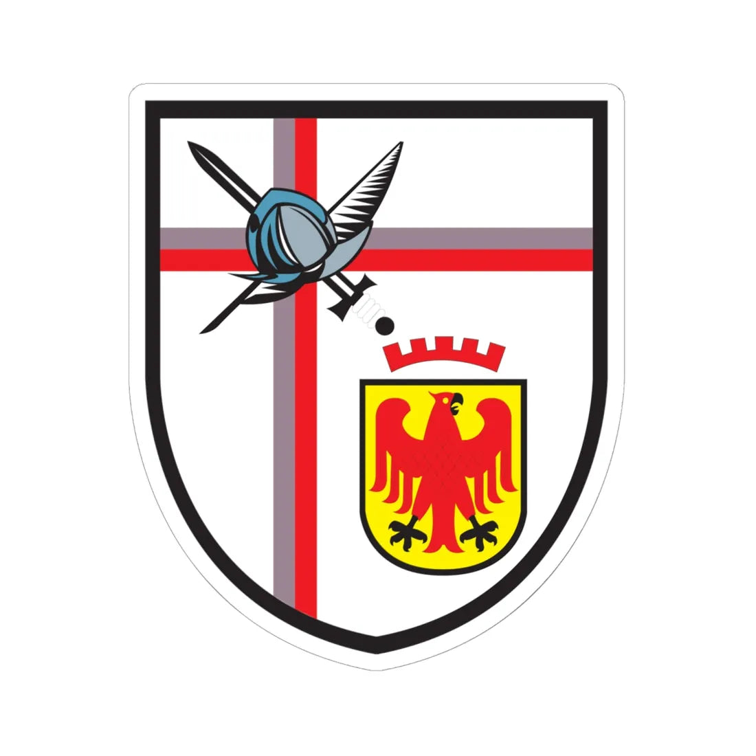 MGFA (Germany) (Coat of Arms) STICKER Vinyl Kiss-Cut Decal 6 Inch White - The Sticker Space