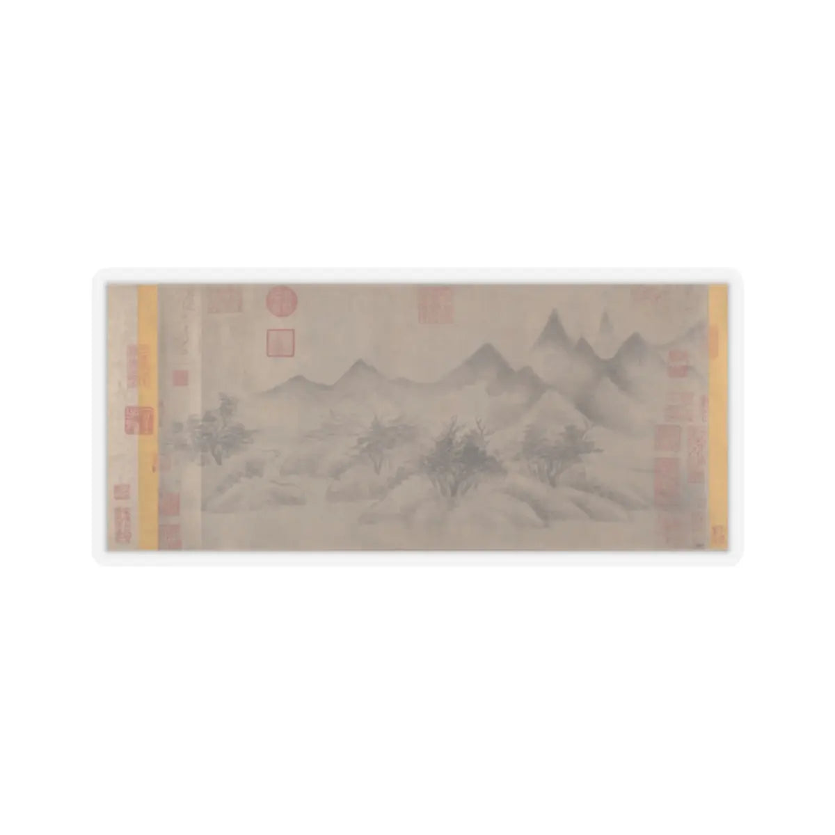 Mi Youren - Cloudy Mountains - before 1200 v1 - STICKER Vinyl Kiss-Cut Decal