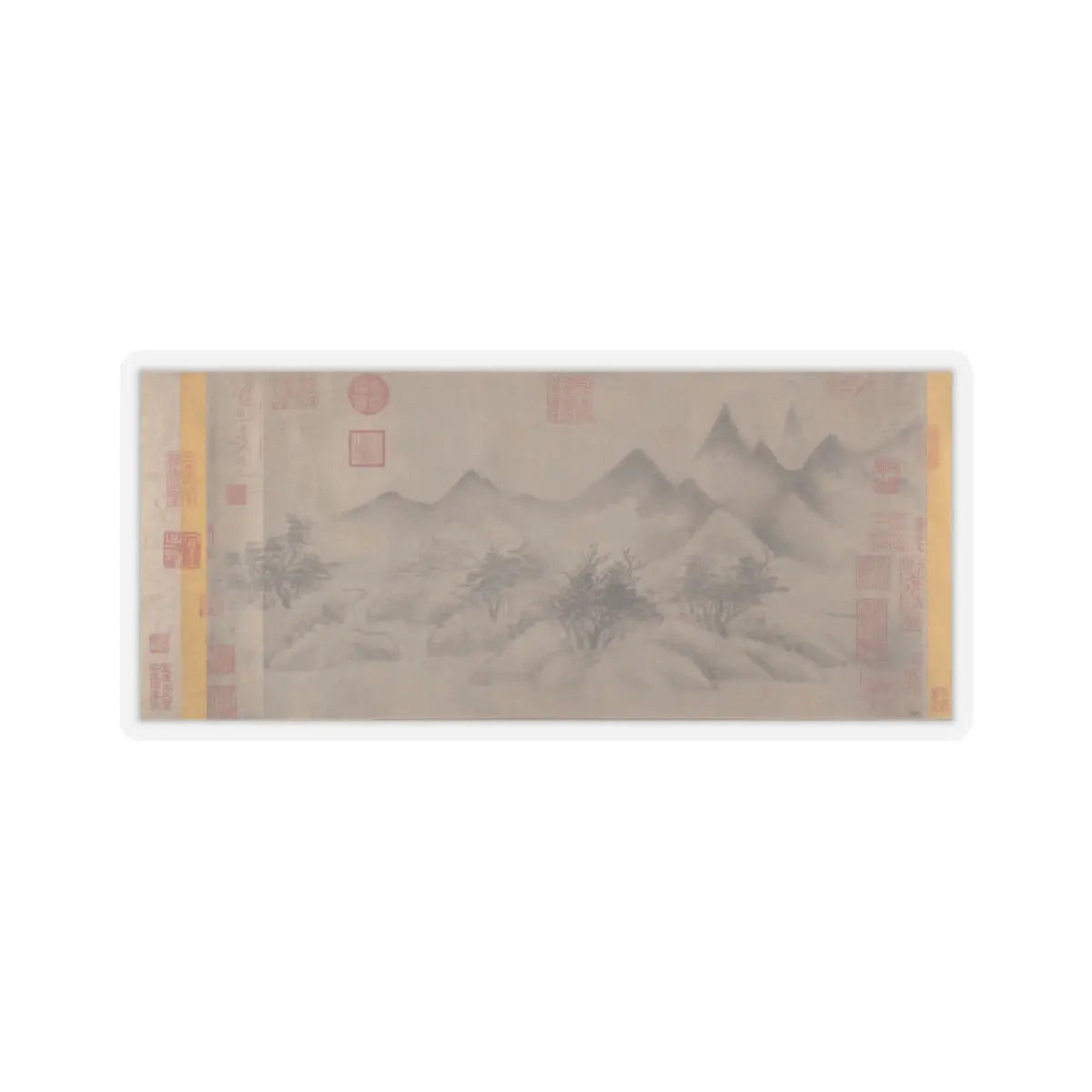Mi Youren - Cloudy Mountains - before 1200 v1 - STICKER Vinyl Kiss-Cut Decal