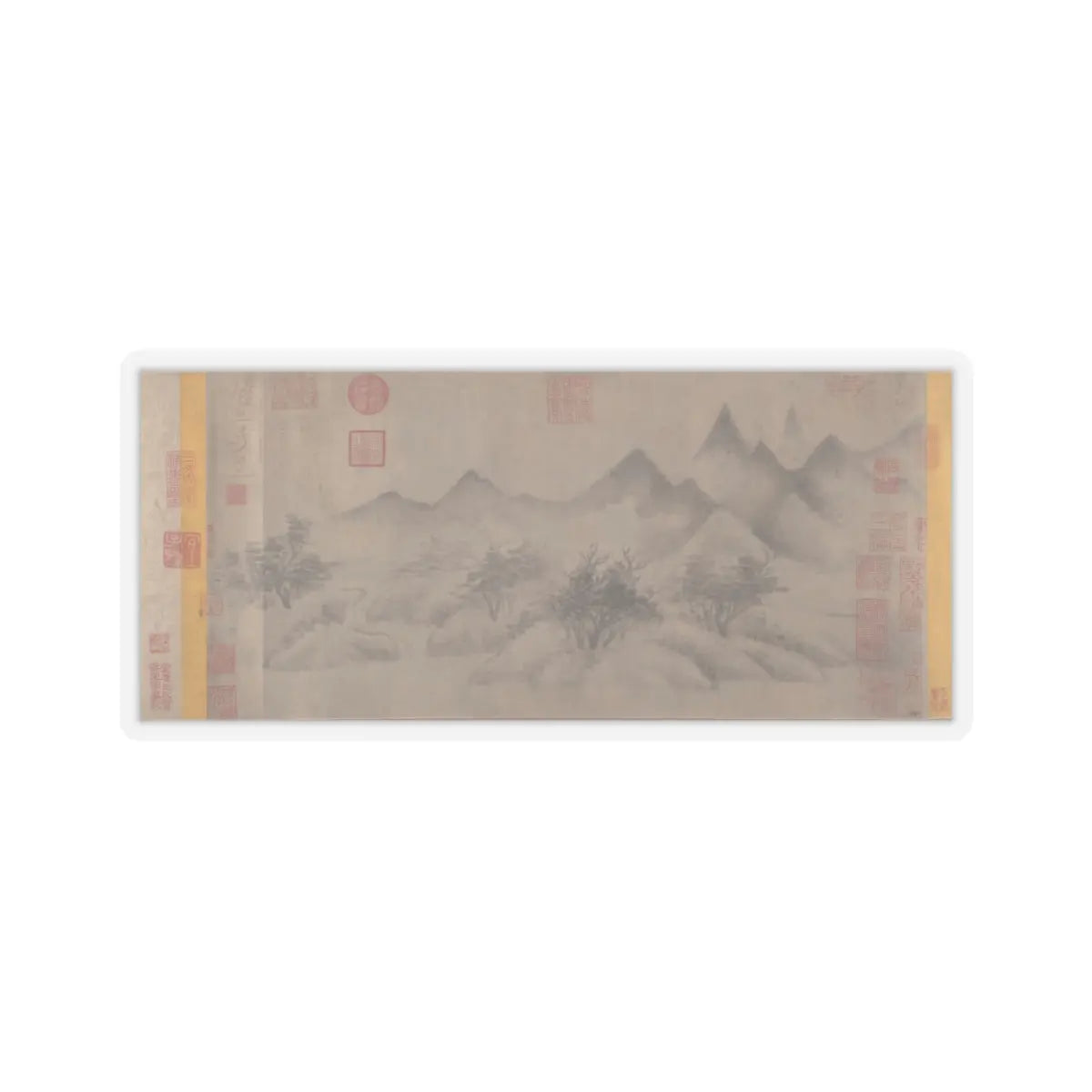 Mi Youren - Cloudy Mountains - before 1200 v1 - STICKER Vinyl Kiss-Cut Decal