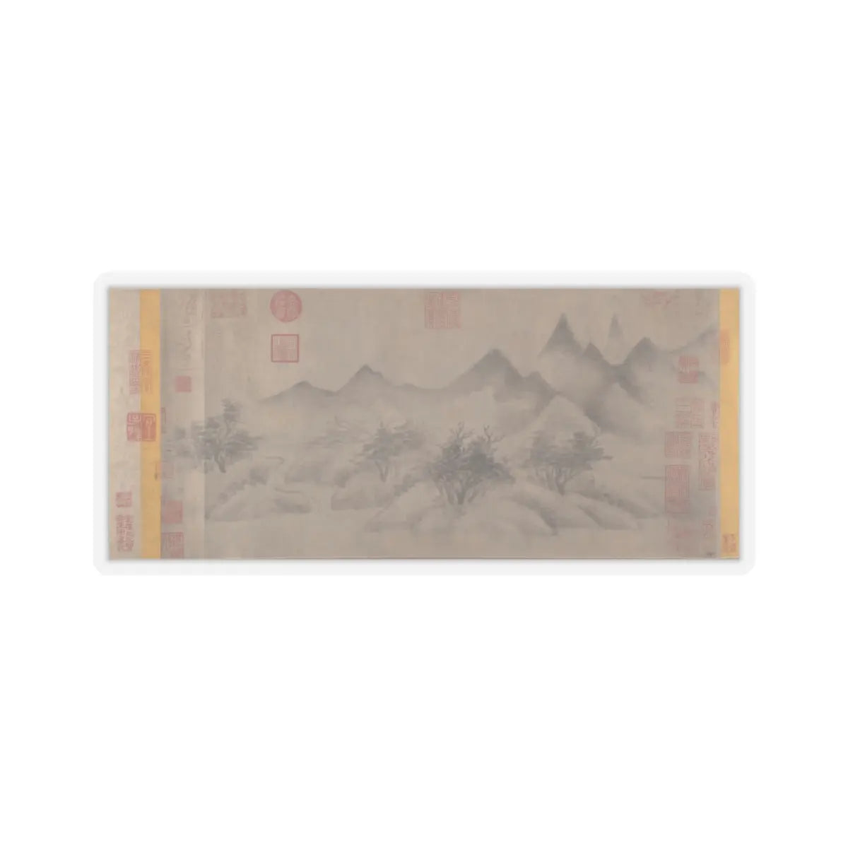 Mi Youren - Cloudy Mountains - before 1200 v1 - STICKER Vinyl Kiss-Cut Decal