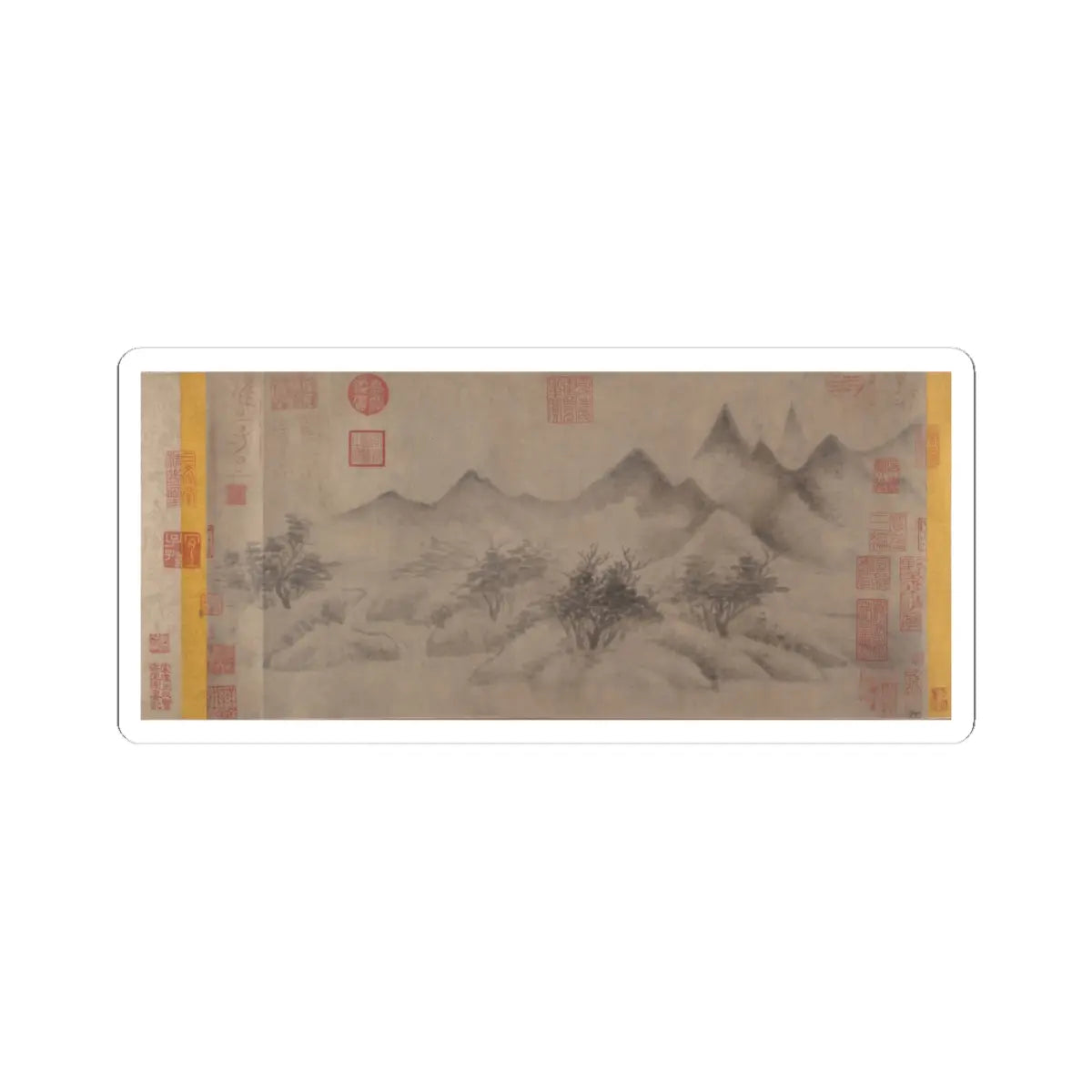 Mi Youren - Cloudy Mountains - before 1200 v1 - STICKER Vinyl Kiss-Cut Decal