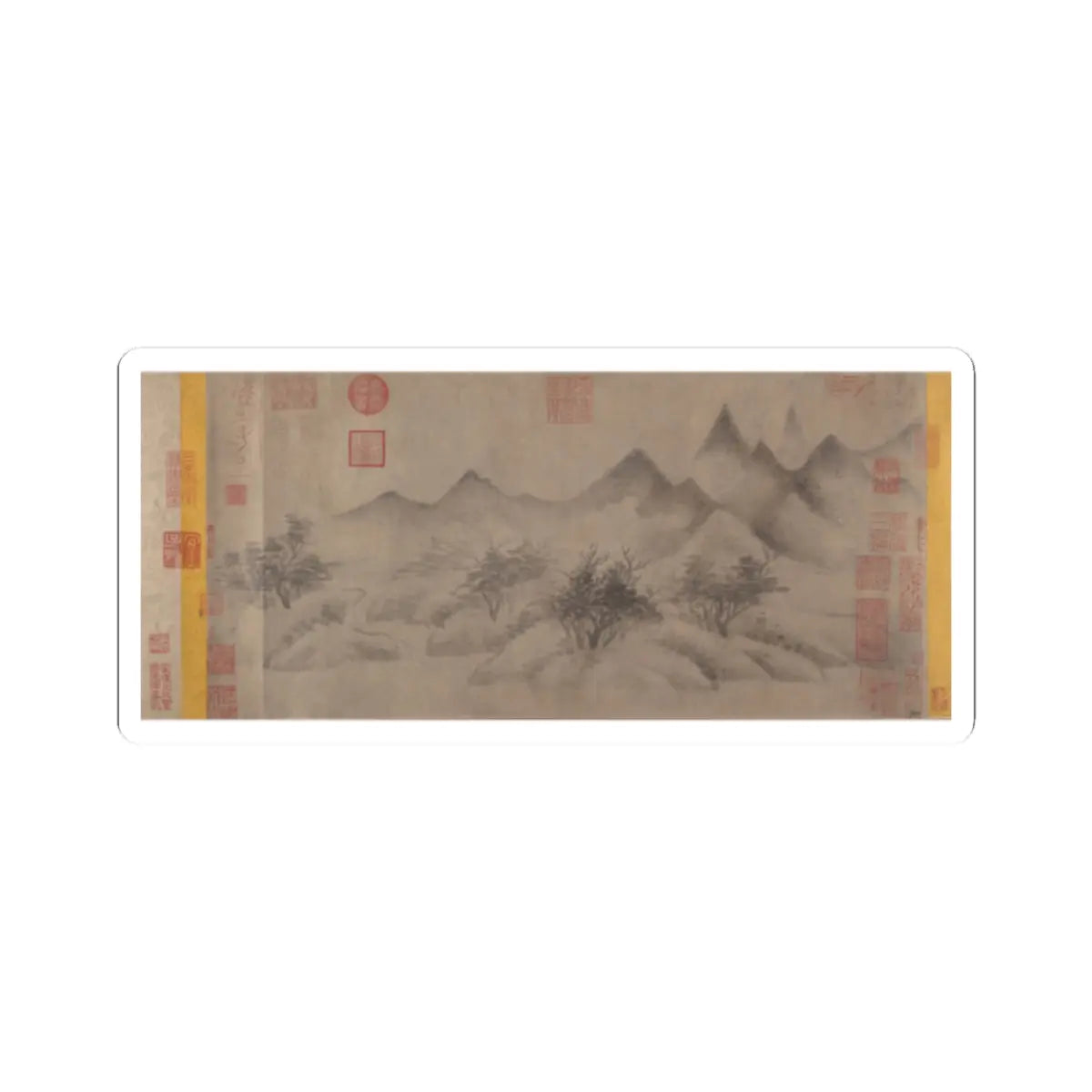 Mi Youren - Cloudy Mountains - before 1200 v1 - STICKER Vinyl Kiss-Cut Decal