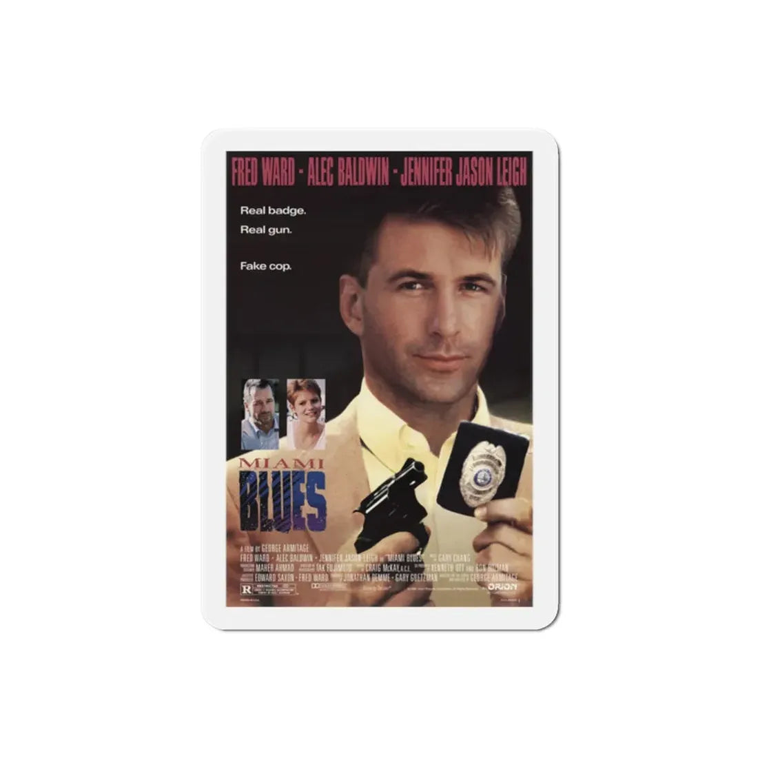 Miami Blues 1990 Movie Poster Refrigerator Magnet - The Sticker Space