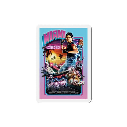 Miami Connection 1987 Movie Poster Refrigerator Magnet 3 Inch - The Sticker Space