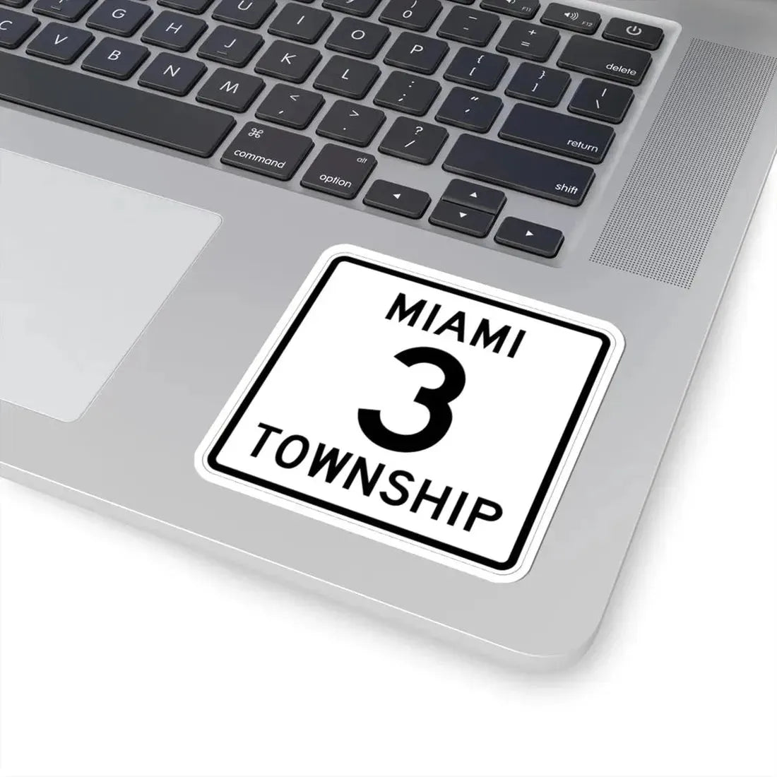 Miami Township Route 3 Logan County Ohio (Ohio) (Road Sign) STICKER Vinyl Kiss-Cut Decal - The Sticker Space