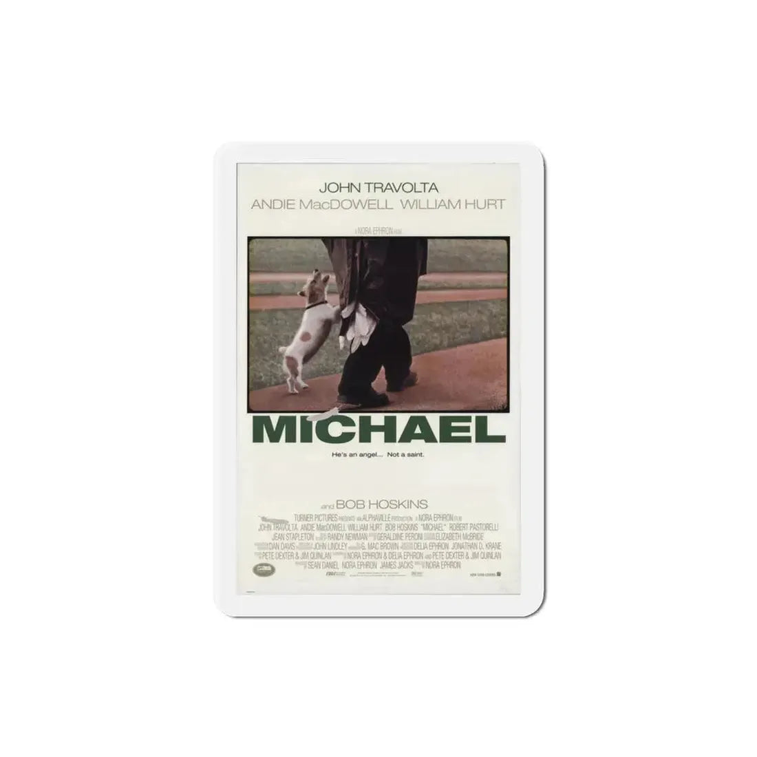 Michael 1996 Movie Poster Refrigerator Magnet 3 Inch - The Sticker Space
