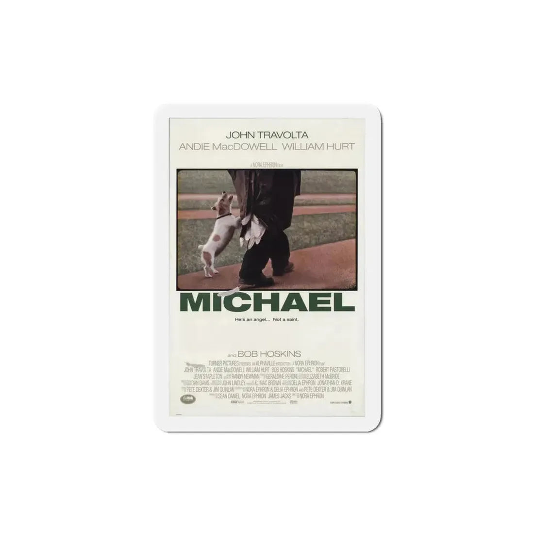 Michael 1996 Movie Poster Refrigerator Magnet 4 Inch - The Sticker Space