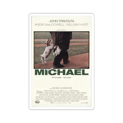 Michael 1996 Movie Poster - STICKER Vinyl Kiss-Cut Decal 4 Inch White - The Sticker Space