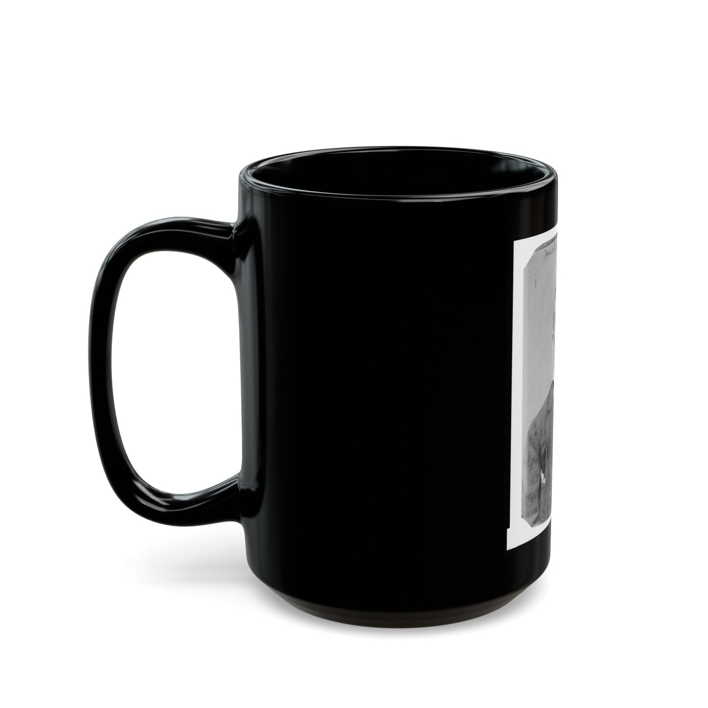 Michael Dunn, Half-Length Portrait, Facing Front (U.S. Civil War) Black Coffee Mug-The Sticker Space