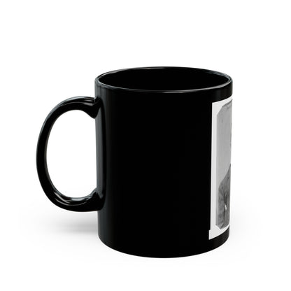 Michael Dunn, Half-Length Portrait, Facing Front (U.S. Civil War) Black Coffee Mug-The Sticker Space