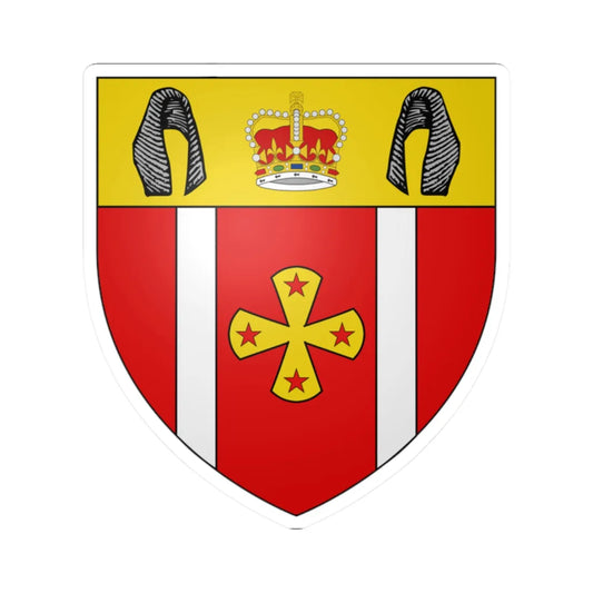 Michael Hardie Boys Arms (New Zealand) (Coat of Arms) STICKER Vinyl Kiss-Cut Decal 2 Inch White - The Sticker Space