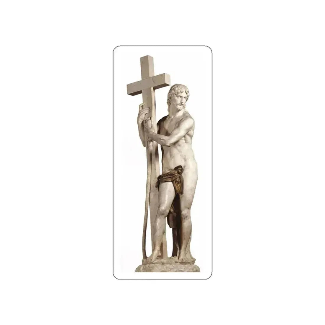 MICHELANGELO, Buonarroti - Christ Carrying the Cross (Artwork) STICKER Vinyl Die-Cut Decal White Die-Cut 3 Inch - The Sticker Space