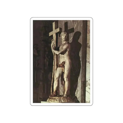 MICHELANGELO, Buonarroti - Christ Carrying the Cross2 (Artwork) STICKER Vinyl Die-Cut Decal White Die-Cut 5 Inch - The Sticker Space