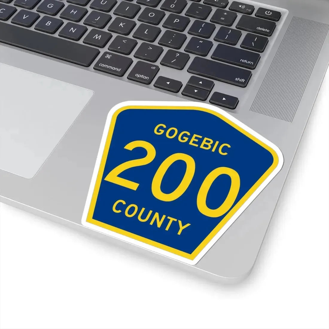 Michigan 200 Gogebic County (Michigan) (Road Sign) STICKER Vinyl Kiss-Cut Decal - The Sticker Space