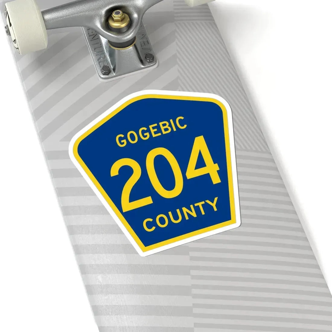 Michigan 204 Gogebic County (Michigan) (Road Sign) STICKER Vinyl Kiss-Cut Decal - The Sticker Space