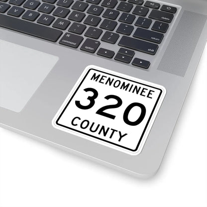 Michigan 320 Menominee County (Michigan) (Road Sign) STICKER Vinyl Kiss-Cut Decal - The Sticker Space