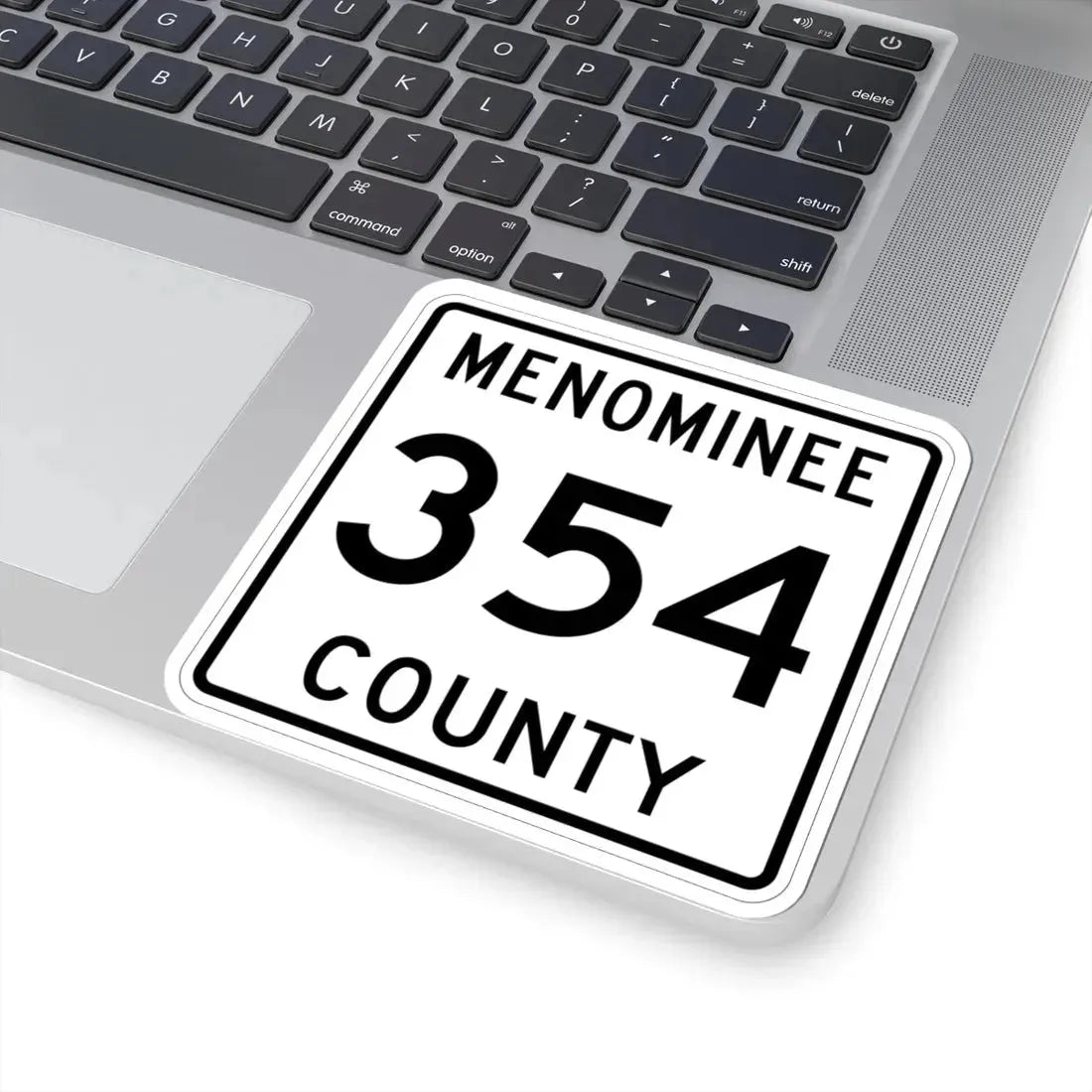 Michigan 354 Menominee County (Michigan) (Road Sign) STICKER Vinyl Kiss-Cut Decal - The Sticker Space