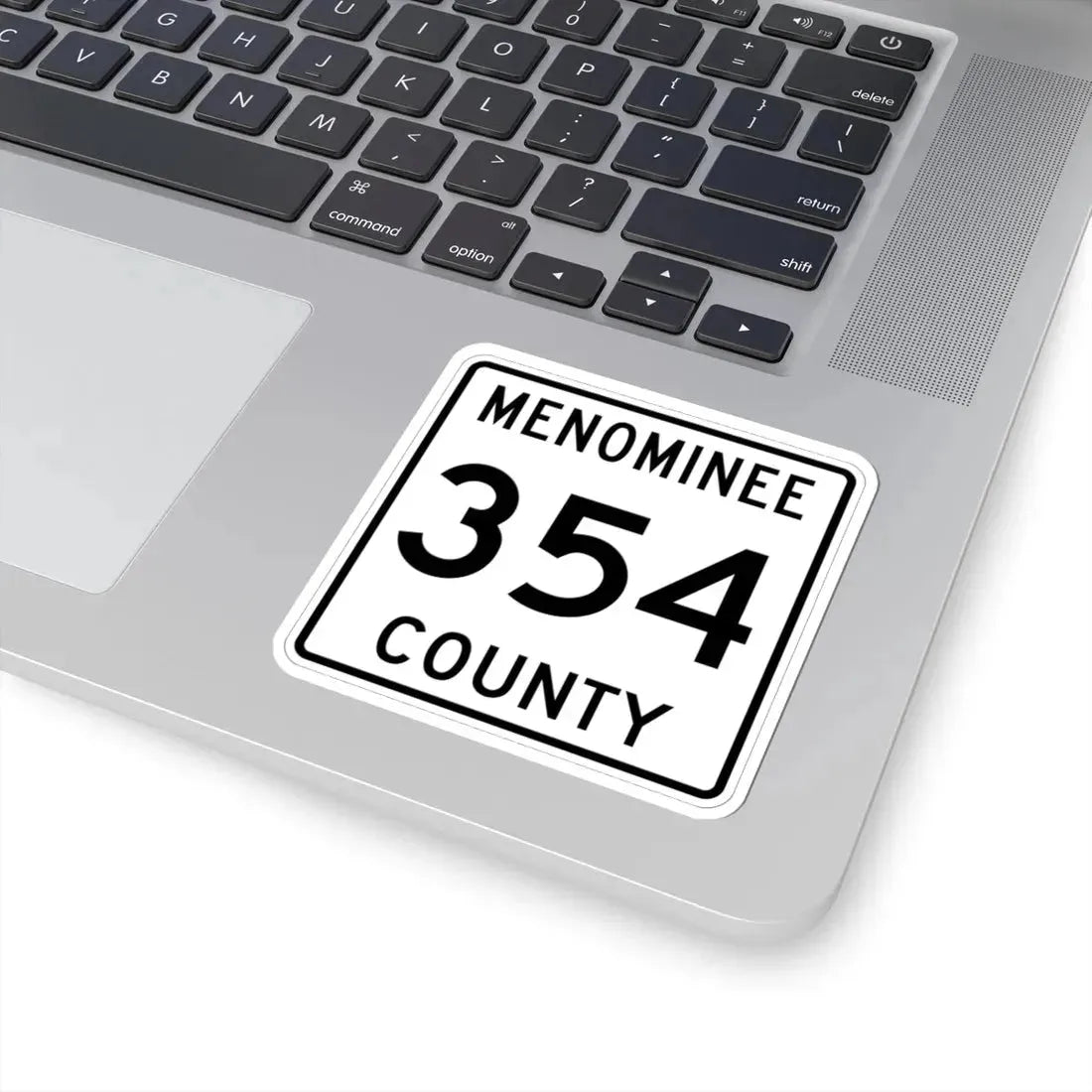 Michigan 354 Menominee County (Michigan) (Road Sign) STICKER Vinyl Kiss-Cut Decal - The Sticker Space