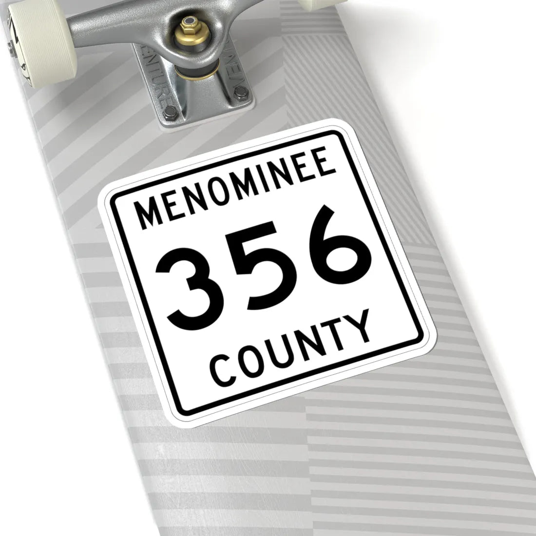 Michigan 356 Menominee County (Michigan) (Road Sign) STICKER Vinyl Kiss-Cut Decal - The Sticker Space