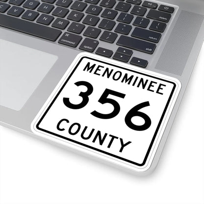 Michigan 356 Menominee County (Michigan) (Road Sign) STICKER Vinyl Kiss-Cut Decal - The Sticker Space