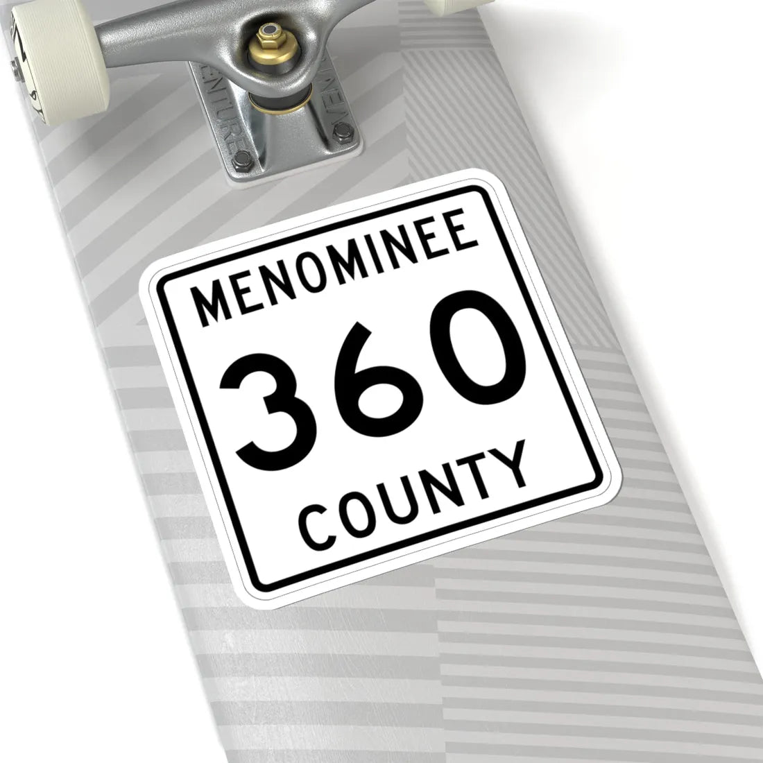 Michigan 360 Menominee County (Michigan) (Road Sign) STICKER Vinyl Kiss-Cut Decal - The Sticker Space