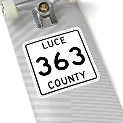 Michigan 363 Luce County (Michigan) (Road Sign) STICKER Vinyl Kiss-Cut Decal - The Sticker Space
