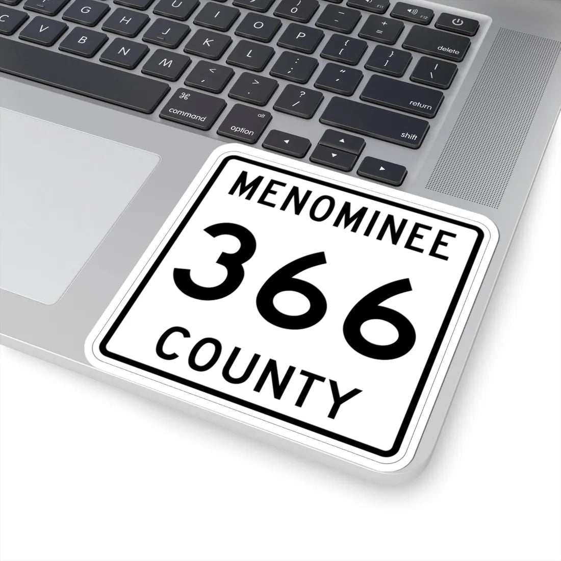 Michigan 366 Menominee County (Michigan) (Road Sign) STICKER Vinyl Kiss-Cut Decal - The Sticker Space