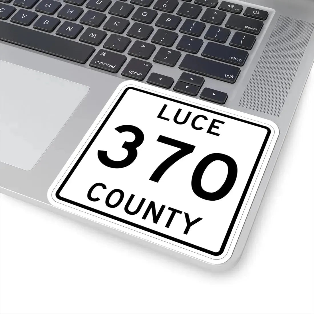 Michigan 370 Luce County (Michigan) (Road Sign) STICKER Vinyl Kiss-Cut Decal - The Sticker Space