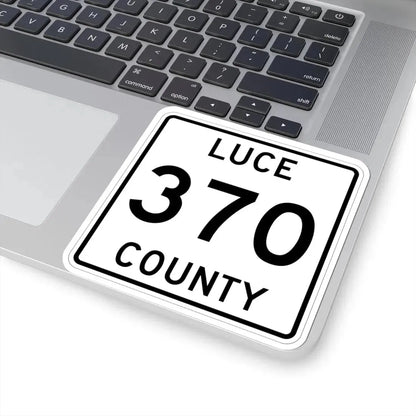 Michigan 370 Luce County (Michigan) (Road Sign) STICKER Vinyl Kiss-Cut Decal - The Sticker Space