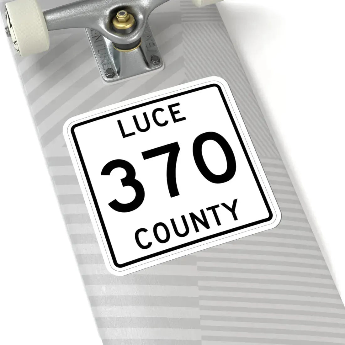 Michigan 370 Luce County (Michigan) (Road Sign) STICKER Vinyl Kiss-Cut Decal - The Sticker Space