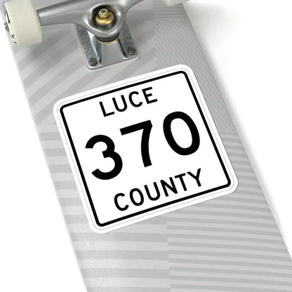 Michigan 370 Luce County (Michigan) (Road Sign) STICKER Vinyl Kiss-Cut Decal - The Sticker Space