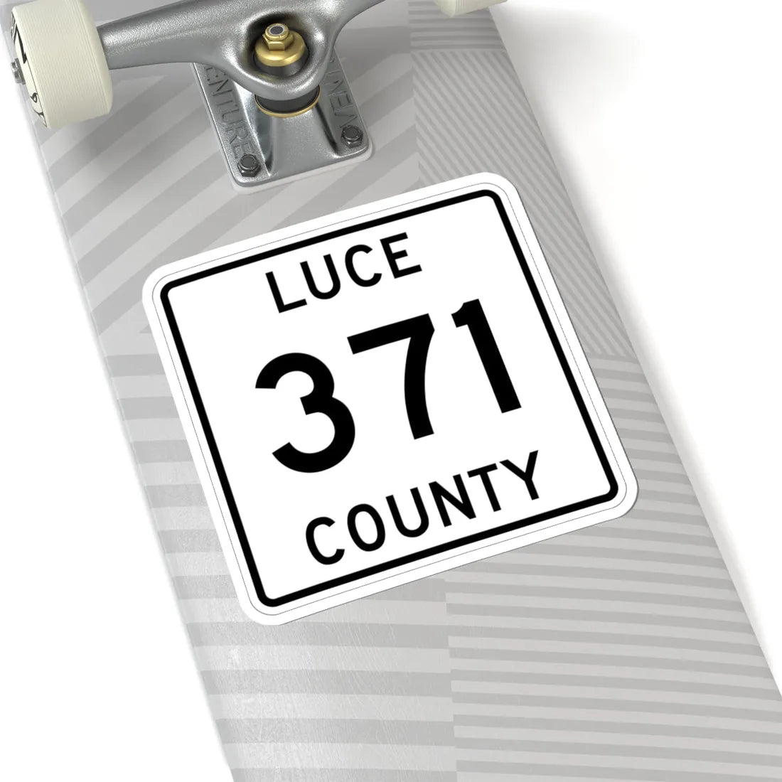 Michigan 371 Luce County (Michigan) (Road Sign) STICKER Vinyl Kiss-Cut Decal - The Sticker Space
