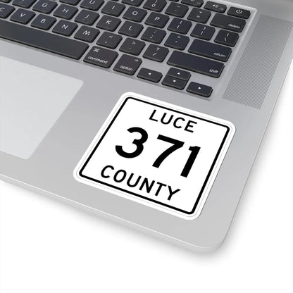 Michigan 371 Luce County (Michigan) (Road Sign) STICKER Vinyl Kiss-Cut Decal - The Sticker Space