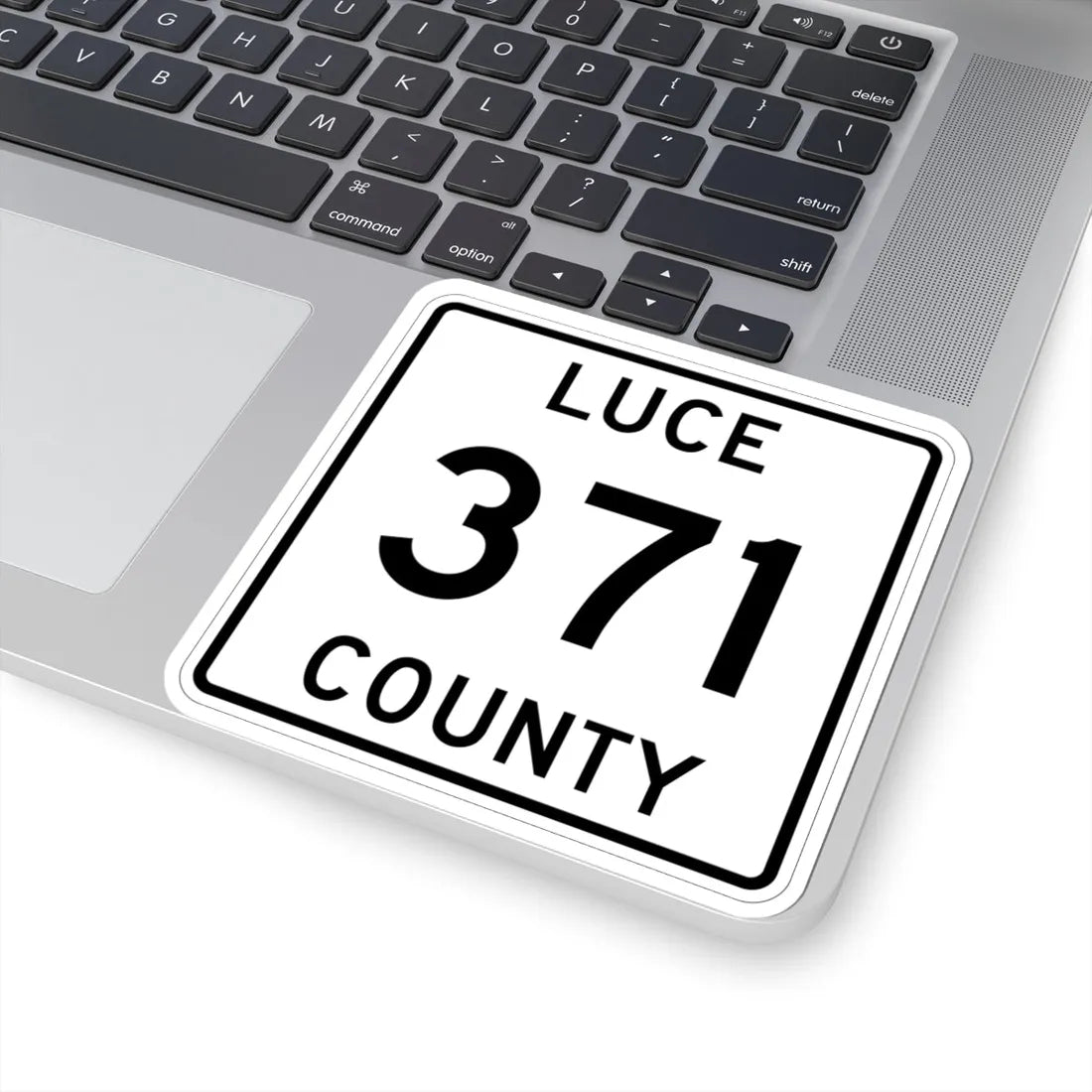Michigan 371 Luce County (Michigan) (Road Sign) STICKER Vinyl Kiss-Cut Decal - The Sticker Space