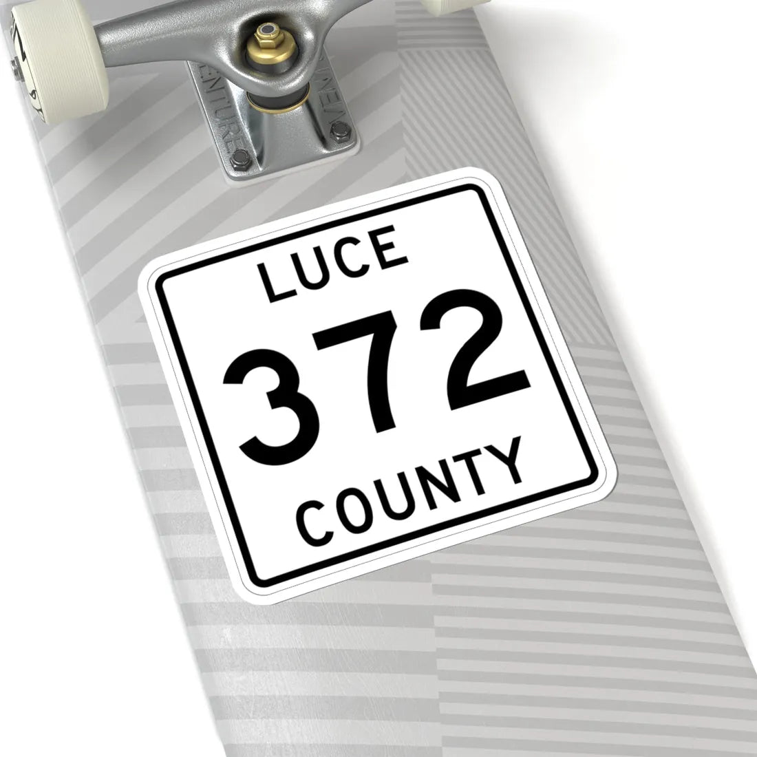 Michigan 372 Luce County (Michigan) (Road Sign) STICKER Vinyl Kiss-Cut Decal - The Sticker Space