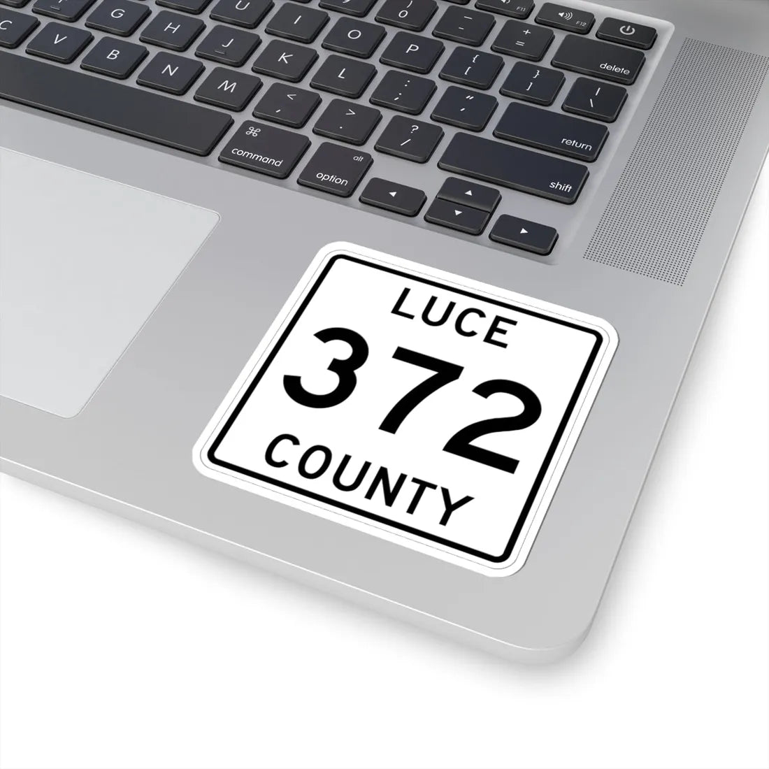 Michigan 372 Luce County (Michigan) (Road Sign) STICKER Vinyl Kiss-Cut Decal - The Sticker Space