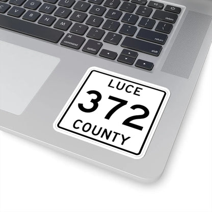 Michigan 372 Luce County (Michigan) (Road Sign) STICKER Vinyl Kiss-Cut Decal - The Sticker Space