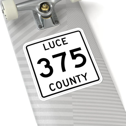 Michigan 375 Luce County (Michigan) (Road Sign) STICKER Vinyl Kiss-Cut Decal - The Sticker Space