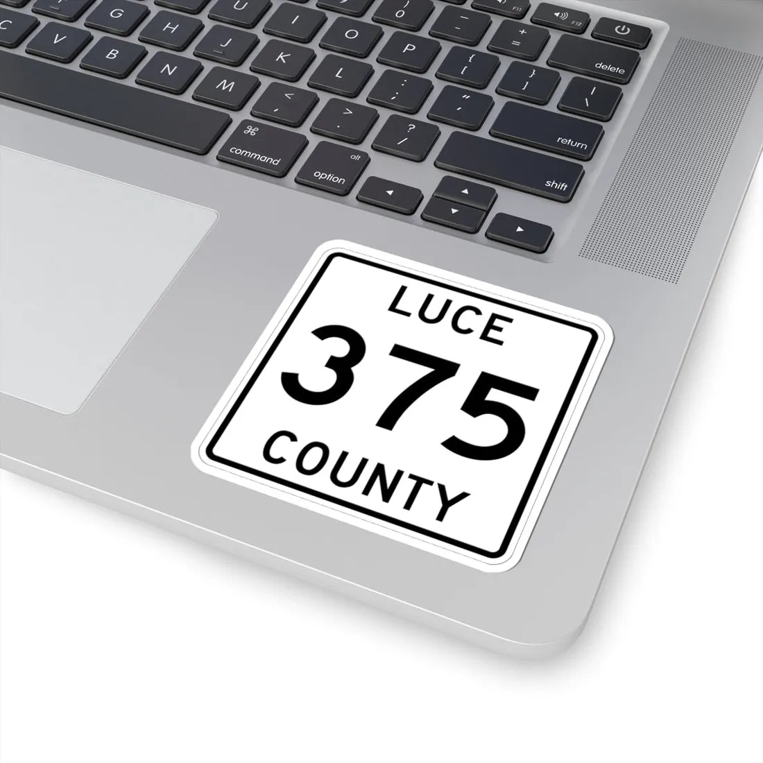 Michigan 375 Luce County (Michigan) (Road Sign) STICKER Vinyl Kiss-Cut Decal - The Sticker Space