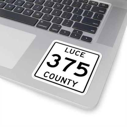 Michigan 375 Luce County (Michigan) (Road Sign) STICKER Vinyl Kiss-Cut Decal - The Sticker Space