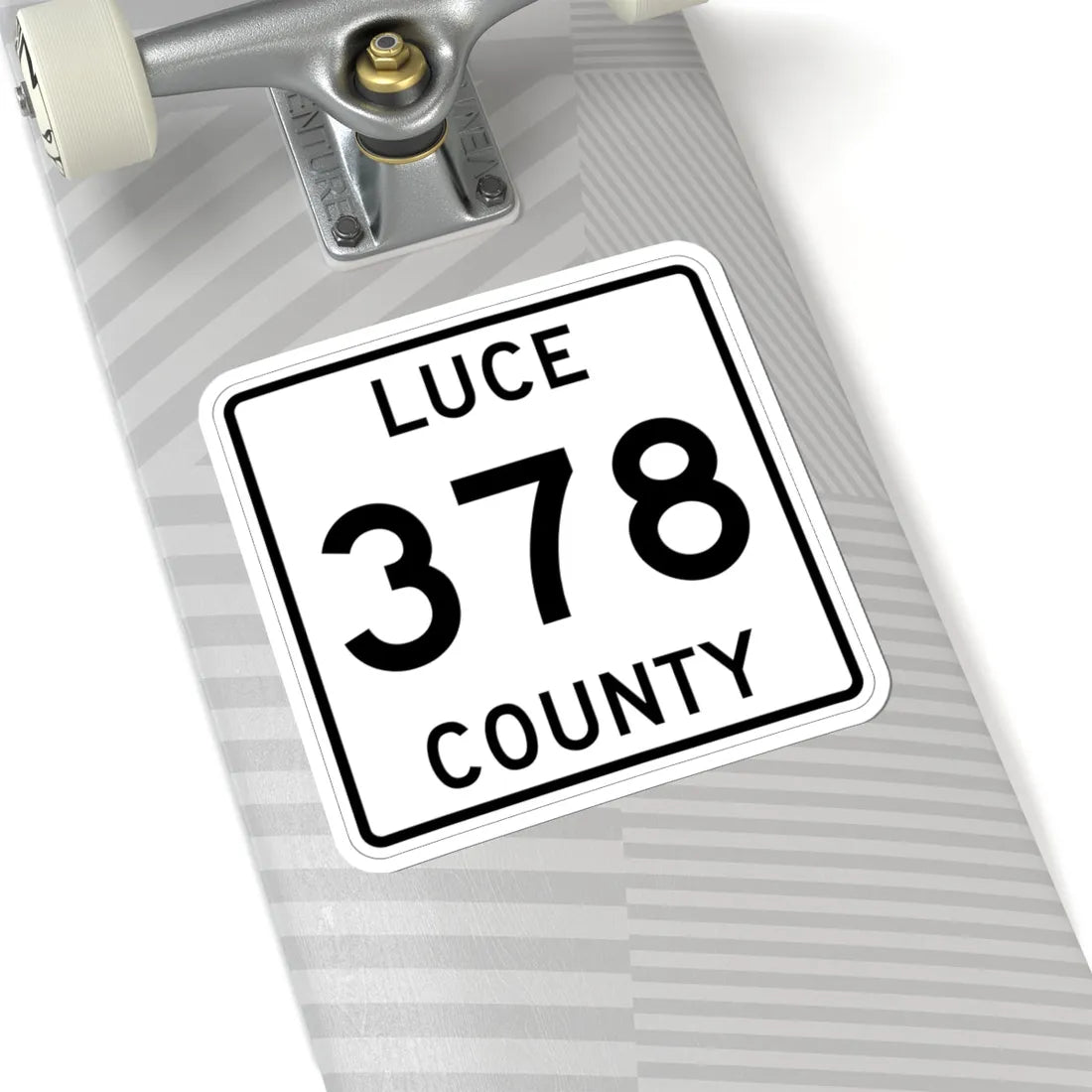 Michigan 378 Luce County (Michigan) (Road Sign) STICKER Vinyl Kiss-Cut Decal - The Sticker Space