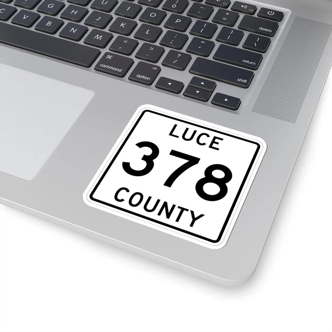 Michigan 378 Luce County (Michigan) (Road Sign) STICKER Vinyl Kiss-Cut Decal - The Sticker Space