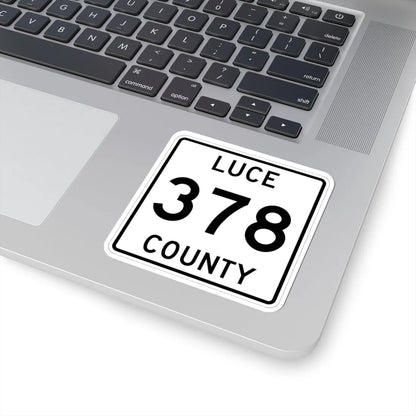 Michigan 378 Luce County (Michigan) (Road Sign) STICKER Vinyl Kiss-Cut Decal - The Sticker Space