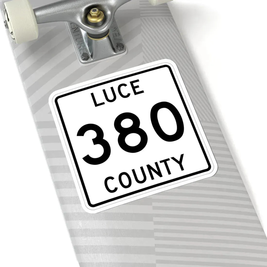 Michigan 380 Luce County (Michigan) (Road Sign) STICKER Vinyl Kiss-Cut Decal - The Sticker Space