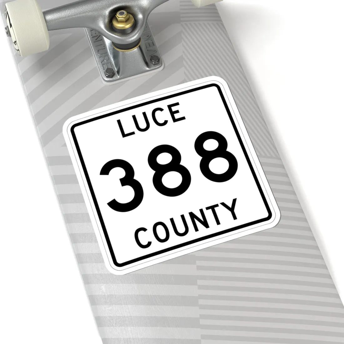 Michigan 388 Luce County (Michigan) (Road Sign) STICKER Vinyl Kiss-Cut Decal - The Sticker Space