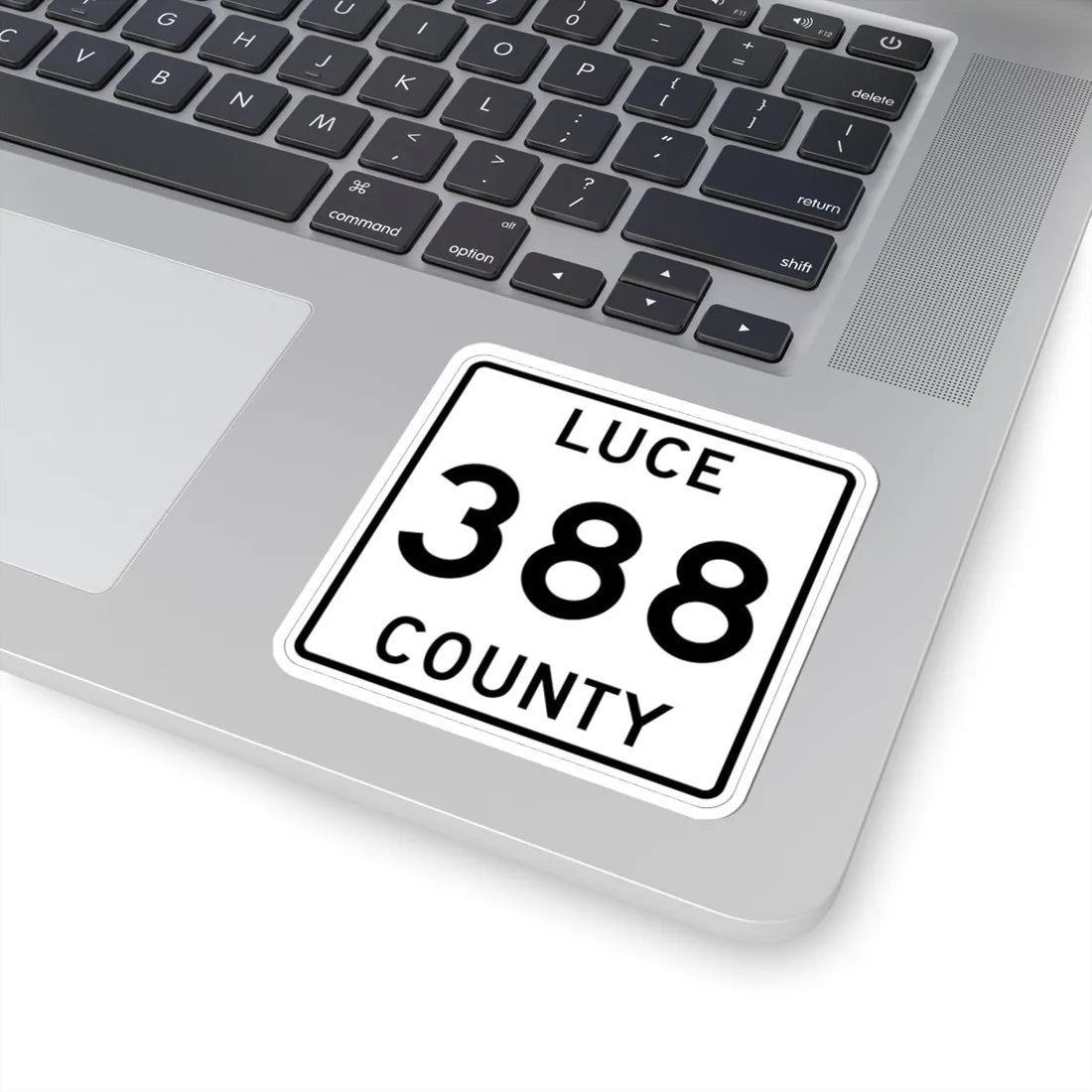 Michigan 388 Luce County (Michigan) (Road Sign) STICKER Vinyl Kiss-Cut Decal - The Sticker Space