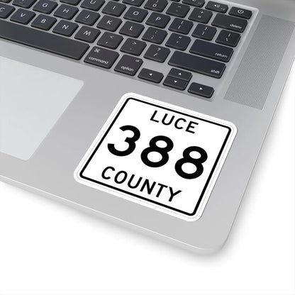 Michigan 388 Luce County (Michigan) (Road Sign) STICKER Vinyl Kiss-Cut Decal - The Sticker Space