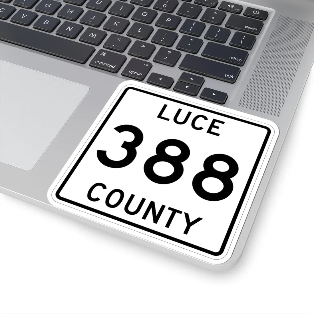 Michigan 388 Luce County (Michigan) (Road Sign) STICKER Vinyl Kiss-Cut Decal - The Sticker Space